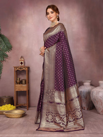 Varanga Women Banarasi Saree With Blouse Piece