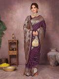 Varanga Women Banarasi Saree With Blouse Piece