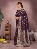 Varanga Women Banarasi Saree With Blouse Piece