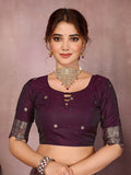 Varanga Women Banarasi Saree With Blouse Piece
