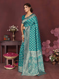 Varanga Women Banarasi Saree With Blouse Piece