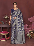 Varanga Women Banarasi Saree With Blouse Piece
