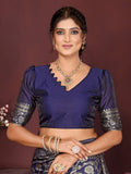 Varanga Women Banarasi Saree With Blouse Piece