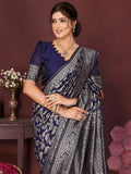 Varanga Women Banarasi Saree With Blouse Piece