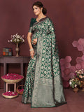 Varanga Women Banarasi Saree With Blouse Piece