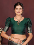 Varanga Women Banarasi Saree With Blouse Piece