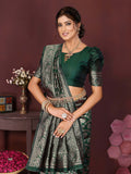Varanga Women Banarasi Saree With Blouse Piece