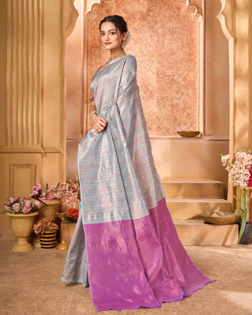 Varanga Stylist Multicolor Jacquard Woven Banarasi Kanjivaram Saree