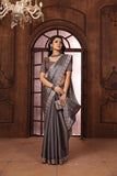 Ethnic Motifs Zari Woven Design Banarasi Saree