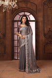 Ethnic Motifs Zari Woven Design Banarasi Saree