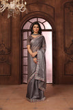 Ethnic Motifs Zari Woven Design Banarasi Saree