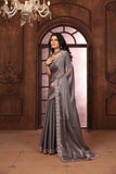 Ethnic Motifs Zari Woven Design Banarasi Saree