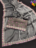 Ethnic Motifs Zari Woven Design Banarasi Saree