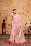Ethnic Motifs Zari Woven Design Banarasi Saree