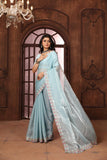 Ethnic Motifs Zari Woven Design Banarasi Saree