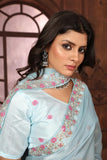 Ethnic Motifs Zari Woven Design Banarasi Saree