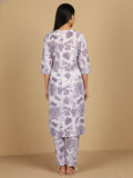 KSUT Women Round Neck Bold Print Co Ord Set