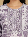 KSUT Women Round Neck Bold Print Co Ord Set