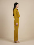 KSUT Women Olive Green Schiffli Co-Ord Set