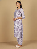 KSUT Women Round Neck Bold Print Co Ord Set