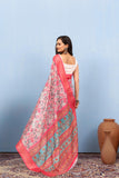 Varanga Light Pink Designer Dola Silk Saree With Doby Border