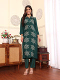 Varanga Women Green Bandhani Printed Straight Kurta