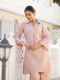 Varanga Women Peach Thread Embroidered Co-Ord Set