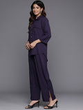 Varanga Women Navy Blue Co-Ord Set