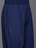 Varanga Women Blue Shirt Collar Co-Ord Set