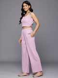 Varanga Women Lavender Strap Style Co-Ord Set