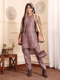 Varanga Women Camel Brown Printed Winter High-Low Co-Ord Set