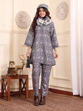 Varanga Women Grey Printed Winter Co-Ord Set.