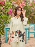 Varanga Women Modern Printed Apple Hem Shirt with Trouser