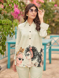 Varanga Women Modern Printed Apple Hem Shirt with Trouser