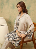 Varanga Women Off-White Co-Ord Set With Contrast Thread Embroidery , Paired With Comfy Ankle-Length Trousers For A Polished Look.