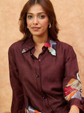 Varanga Women Co-Ord Set With Floral  Patch Work With Embellishment