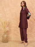 Varanga Women Co-Ord Set With Floral  Patch Work With Embellishment