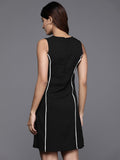 Varanga Women Black Sleeveless Dress