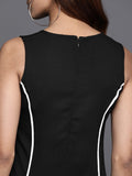 Varanga Women Black Sleeveless Dress