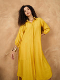 Shirt Collar A Line Dress