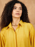 Shirt Collar A Line Dress