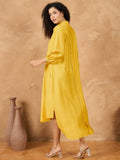Shirt Collar A Line Dress