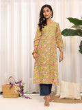 Varanga Women Ethnic Floral Printed Gota Yoke Designed Kurta