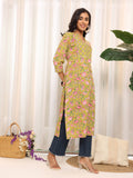 Varanga Women Ethnic Floral Printed Gota Yoke Designed Kurta