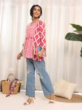 Varanga Women Chevron Printed Flaired Sleeve Tunic