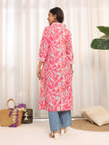 Varanga Women V Neck Tropical Printed Kurta