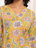 Varanga Women V Neck Floral Printed Kurta