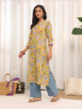 Varanga Women V Neck Floral Printed Kurta