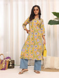 Varanga Women V Neck Floral Printed Kurta