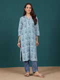 Varanga Women Paisely Printed V Neck Straight Kurta